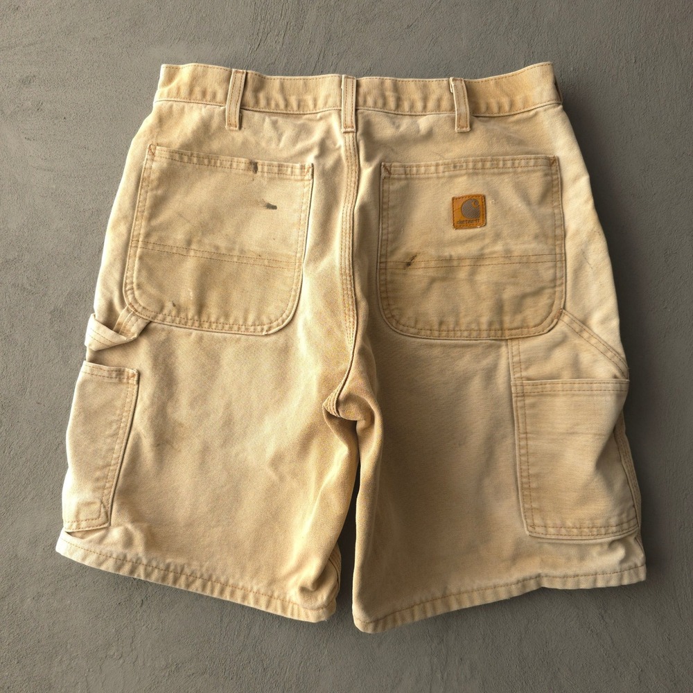 Vintage 2000s Carhartt Brown Carpenter Shorts Size 29 B25 BRN